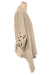 Saga Linen Tie Sides Drape Cover in Sand Style DM1941