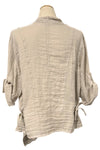Saga Linen Tie Sides Drape Cover in Sand Style DM1941