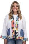 Shannon Passero Coast Cardigan in White/Serendipity Mix