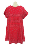 Shannon Passero Cotton Gauze Bandana Dress in Red