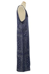 Shannon Passero Cotton Gauze Bandana Overalls in Navy