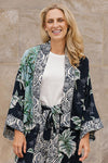 Shannon Passero Palm Cardigan in Palm Print Mix
