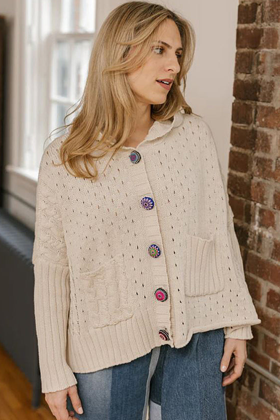 Shannon Passero Rome Cardigan in Cream