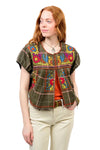 Sister Mary By Ivy Jane Bolero Top in Green Plaid

