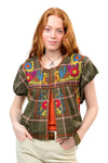 Sister Mary By Ivy Jane Bolero Top in Green Plaid
