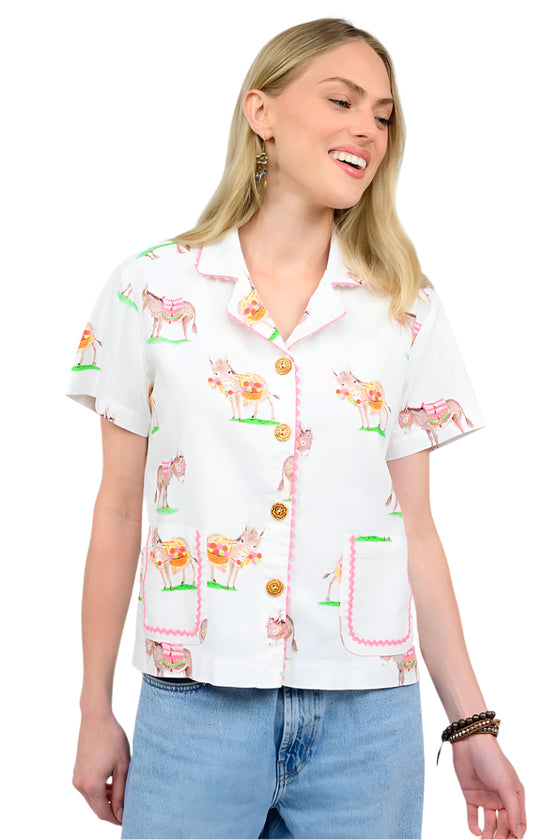Sister Mary By Ivy Jane Burrito Shacket in White
