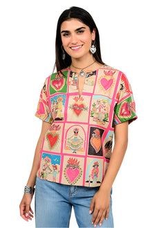  Sister Mary By Ivy Jane El Corazon Top in Multi