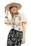 Sister Mary By Ivy Jane Flamenco Top in Ivory