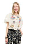 Sister Mary By Ivy Jane Flamenco Top in Ivory