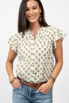  Sister Mary By Ivy Jane Nopal Top in Cactus