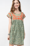 Sister Mary By Ivy Jane Veronica Dress in Green Floral