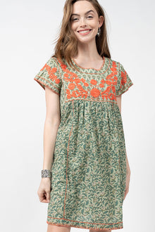  Sister Mary By Ivy Jane Veronica Dress in Green Floral
