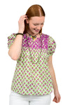 Sister Mary By Ivy Patsy Top in Lime Floral