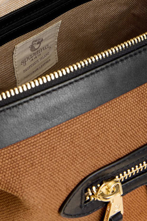 Spartina Sable Selena Satchel in Toffee/Black