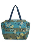 Spartina Shop Tote in Serpentine Floral Pane Teal