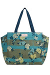 Spartina Shop Tote in Serpentine Floral Pane Teal