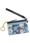 Spartina Slimcard Coinpurse in Serpentine Floral Pane Blue