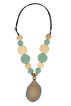 Sylca Designs Aqua Cobblestone Pendant Necklace