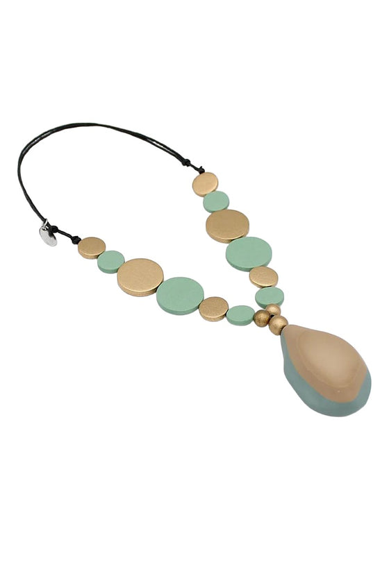 Sylca Designs Aqua Cobblestone Pendant Necklace