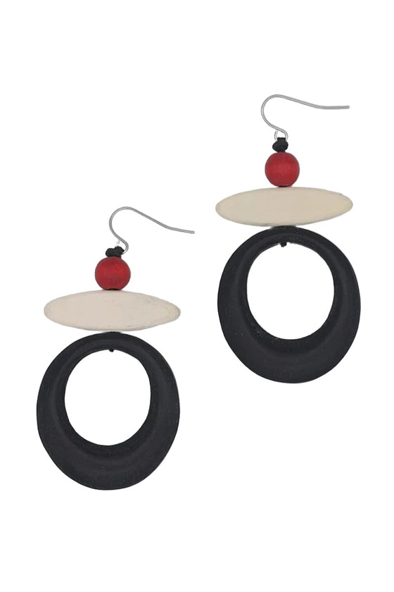 Sylca Designs Black Reese Drop Earrings