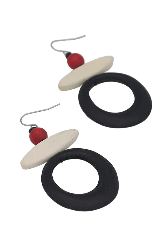 Sylca Designs Black Reese Drop Earrings