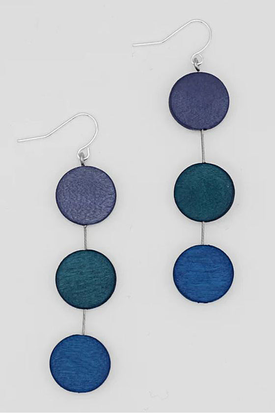 Sylca Designs Blue Ashlyn Dangle Earrings