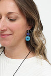 Sylca Designs Blue Janet Statement Earrings
