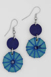 Sylca Designs Blue Janet Statement Earrings