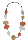 Sylca Designs Bronze Journi Wood Bead Necklace DW24N08-BRONZE