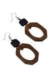 Sylca Designs Brown Paz Dangle Earrings