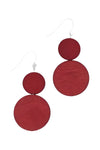 Sylca Designs Double Bead Sarah Earrings in Red