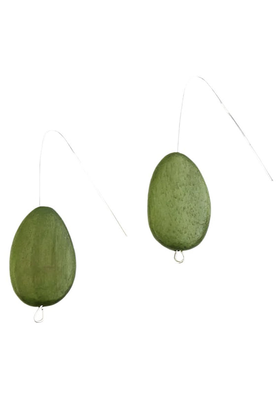 Sylca Designs Forest Green Tear Drop Dangle Earrings