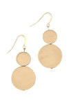 Sylca Designs Gold Double Bead Sarah Earrings