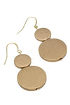 Sylca Designs Gold Double Bead Sarah Earrings