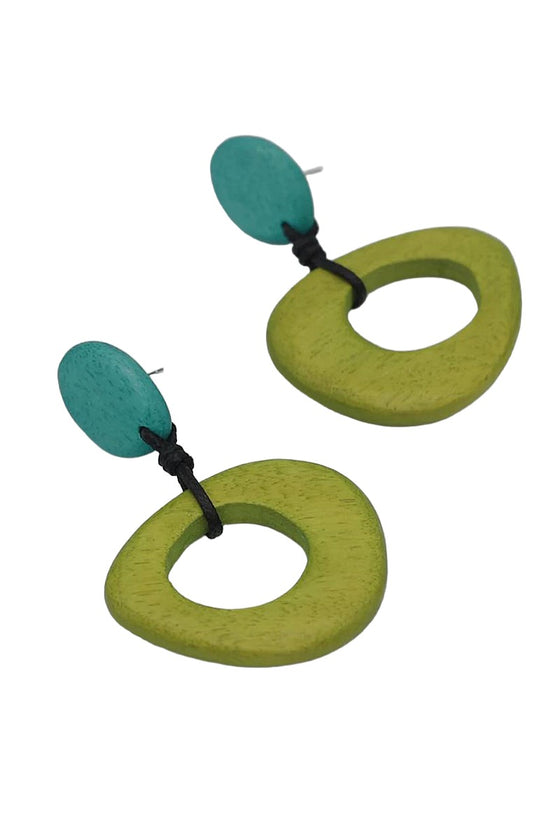 Sylca Designs Green Statement Jasper Earrings