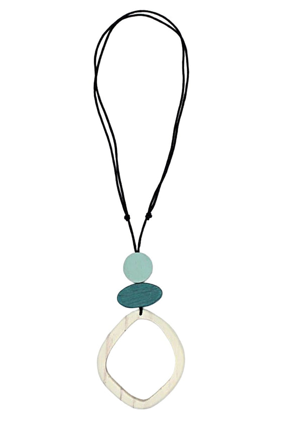 Sylca Designs Ivory Curved Circle Pendant