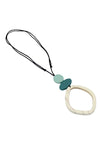 Sylca Designs Ivory Curved Circle Pendant