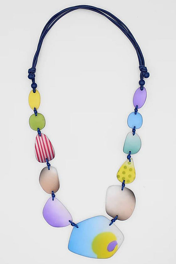 Sylca Designs Jani Abstract Necklace in Multi