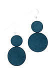 Sylca Designs Navy Double Bead Sarah Earrings