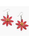 Sylca Designs Orange Amaya Flower Earrings
