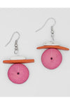 Sylca Designs Orange and Pink Elaine Earrings