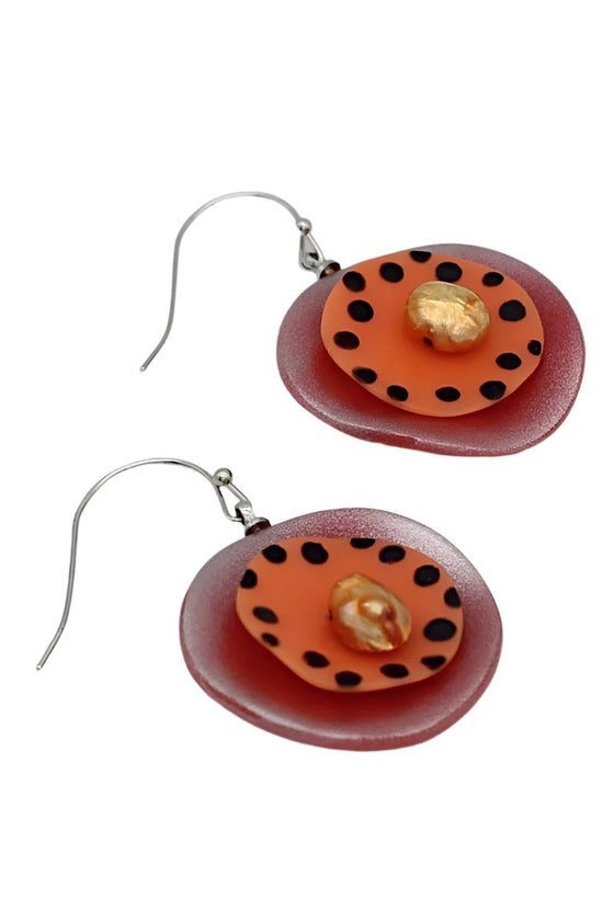 Sylca Designs Orange Reign Earrings