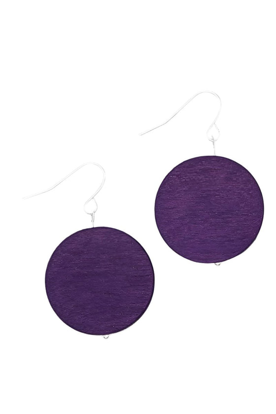 Sylca Designs Purple Dot Rosie Earrings