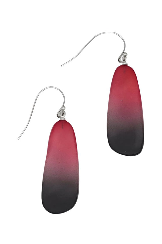 Sylca Designs Red and Black Bennett Earrings