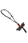 Sylca Designs Red Dragonfly Necklace Style LS23N55