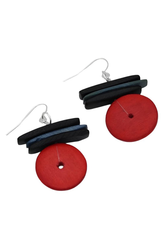 Sylca Designs Red Elaine Earrings