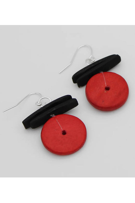 Sylca Designs Red Elaine Earrings
