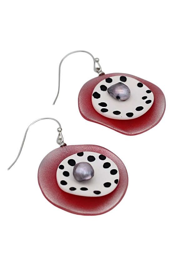 Sylca Designs Red Reign Earrings