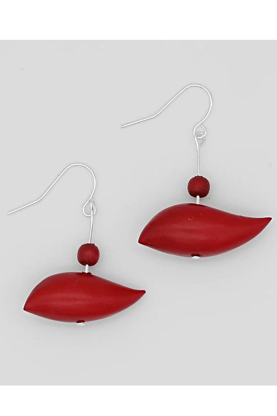 Sylca Designs Red Robin Statement Earrings