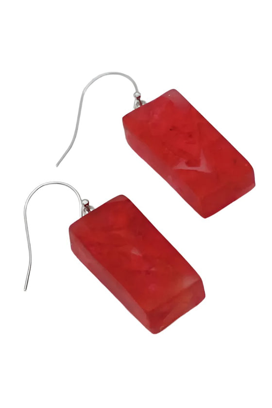 Sylca Designs Red Vega Earrings